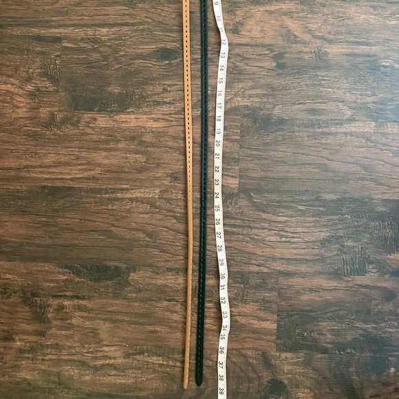 Black And Silver, Brown And Gold Belt Set Womens - Picture 2 of 3